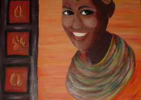 Africaine souriante…