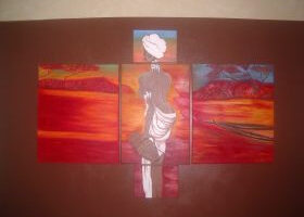 peinture africaine : un air d&rsquo; ailleurs !
