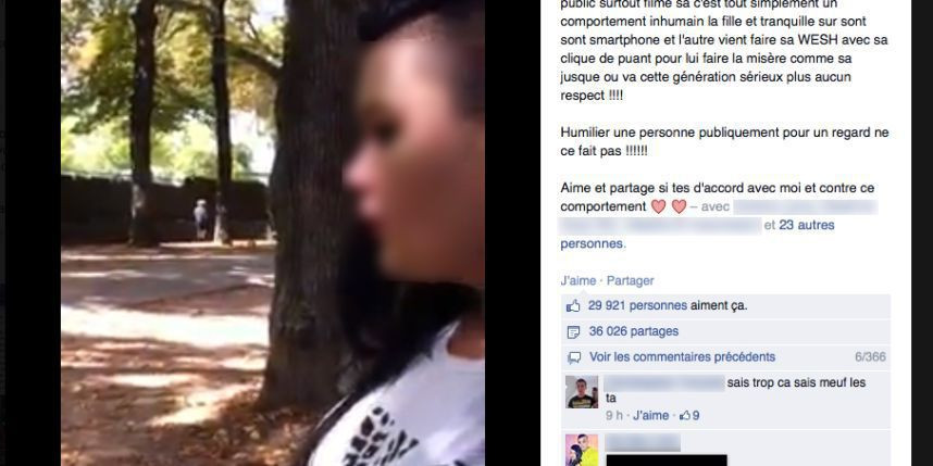 Alicia, harceleuse. Internet, harceleur.