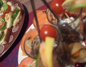 Verrines et blinis au saumon