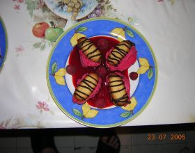 Bouchées croquantes à la framboise