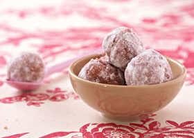 Boules aux biscuits roses de Reims