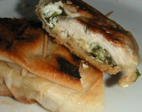 Bricks de poulet aux épinards et chèvre