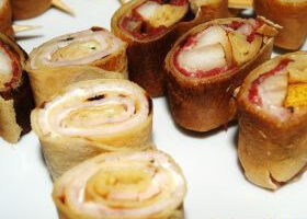 Brochettes de crêpes