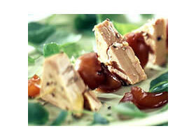 Brochettes de foie gras aux raisins !