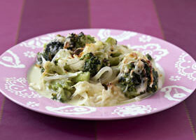 Brocolis au reblochon