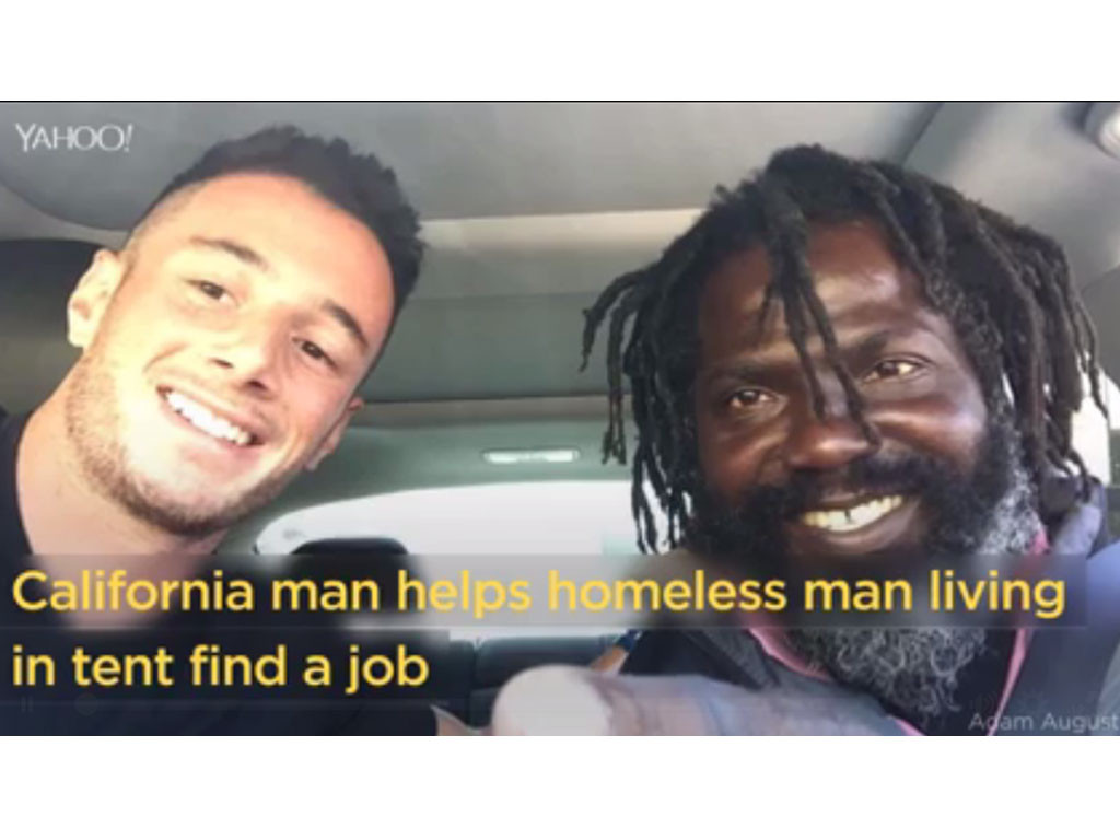 Ce jeune homme aide un SDF à retrouver un travail et raconte leur histoire