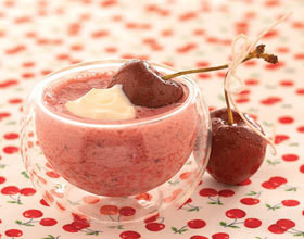 Cerises au lait de brebis