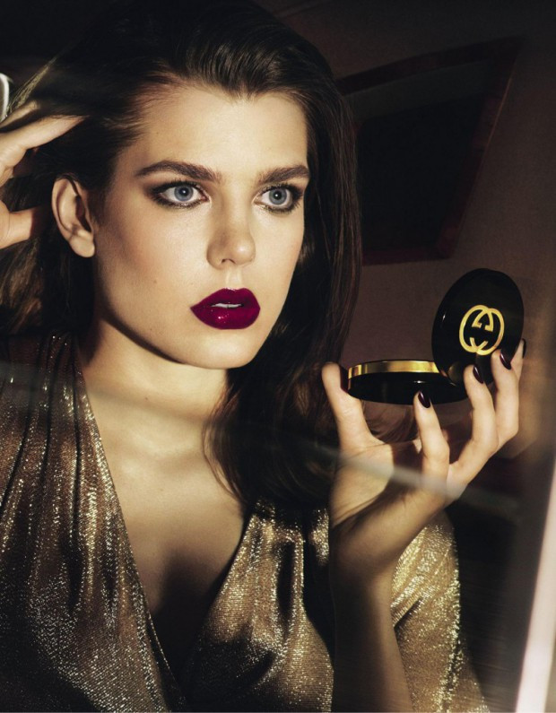 Charlotte Casiraghi, égérie pour les cosmétiques Gucci