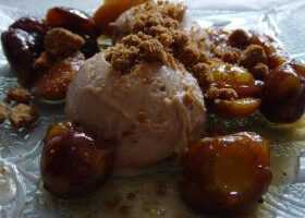 Chaud-froid de tiramisu glacé aux mirabelles