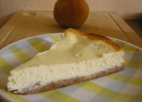 Cheesecake à la poire