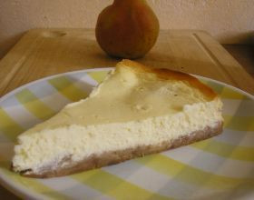 Cheesecake à la poire