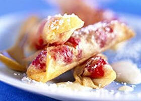 Cigares aux fruits et au sabayon de coco !