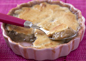 Cobbler à la rhubarbe