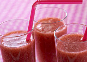 Cocktail rhum fraises