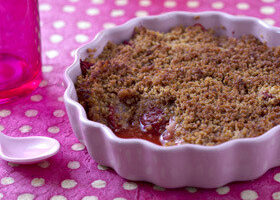Crumble de fraises au pain d&rsquo;épices