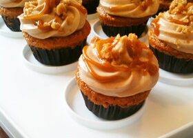 Cupcakes au caramel beurre salé d&rsquo;Emilie de Masterchef