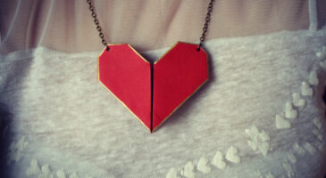 ♥ DIY Le collier coeur origami ♥
