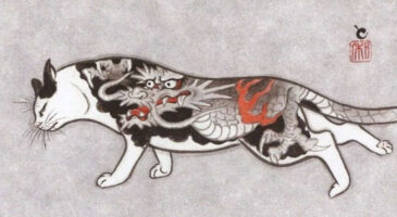 Des chats et des tatouages, le travail poétique de l&rsquo;artiste japonais Kazuaki Horitomo
