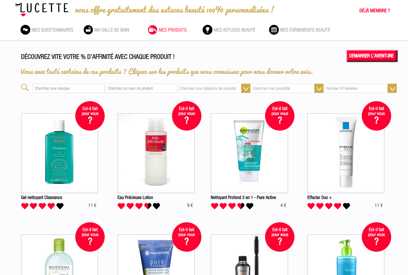 Des conseils beauté 100% personnalisés grâce à Lucette.com