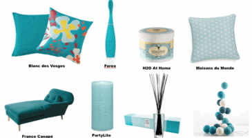 Du turquoise dans la déco !