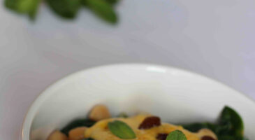 EPINARDS ET POIS CHICHES A L’ORIENTALE Idéale