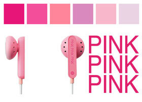 Ecouteurs roses par Elecom