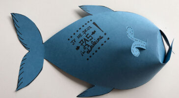 Fabriquer une baleine pop-up pour laisser un message