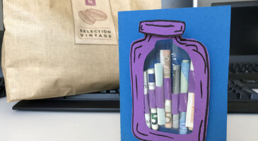 Fabriquer une carte originale pour un pot de départ