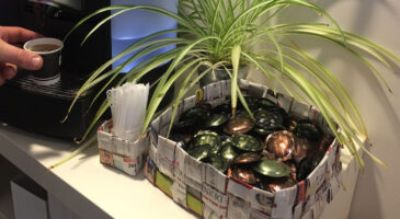 Fabriquer une panière à partir de magazines