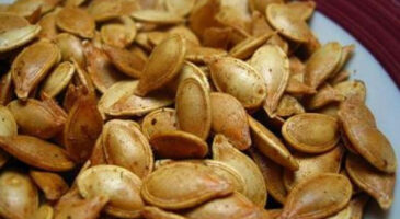 Faire griller des graines de courges