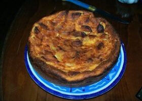 Far breton aux pommes caramélisées
