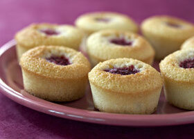 Financiers aux framboises