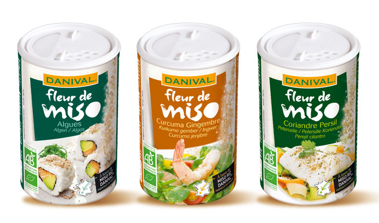 « Fleur de Miso » : Danival crée le miso à saupoudrer à travers 3 saveurs originales & naturelles