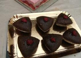 Fondant au chocolat coeur coulant de framboise