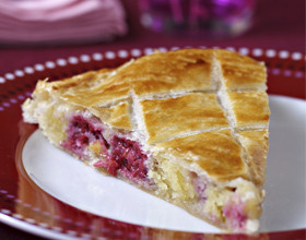 Galette des rois à la framboise
