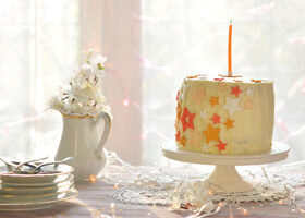 Gâteau d&rsquo;anniversaire étoilé