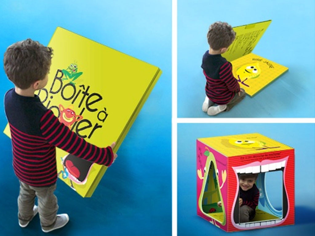 Génial : ce livre géant se transforme en cabane !