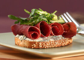 Gorgonzola et viande des Grisons