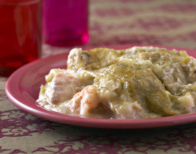 Gratin de saumon et crevettes (Fish pie)