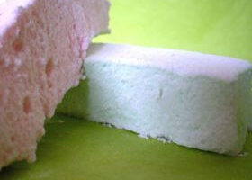 Guimauves aux couleurs pastels