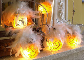 Guirlande plumes d&rsquo;ange