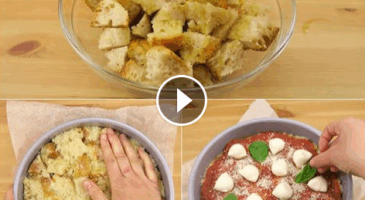 Idée anti gaspillage : faire une pizza avec du pain rassis