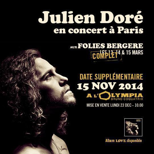 Julien Doré à l’Olympia, j’y étais !