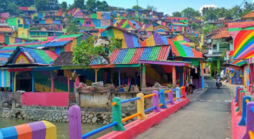 Kampung Pelangi, l&rsquo;incroyable village arc-en-ciel d&rsquo;Indonésie