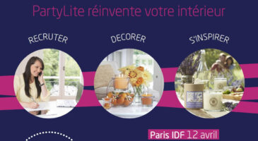 La première édition du POP UP DECO de PARTYLITE, c&rsquo;est le 12 AVRIL