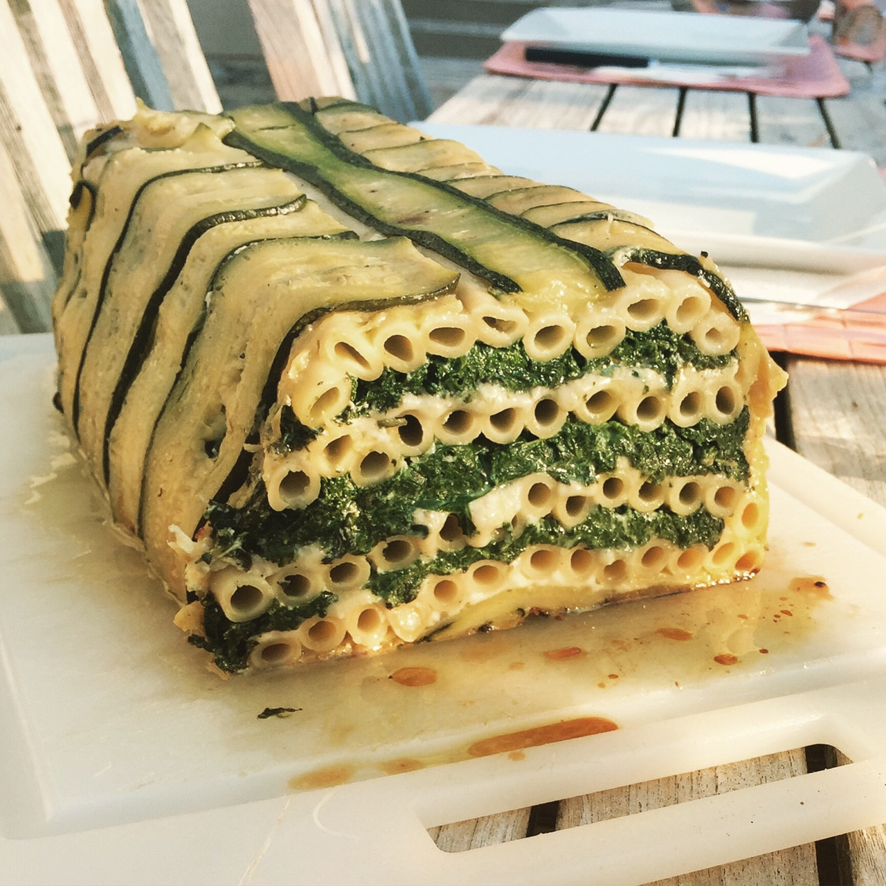 La terrine de Ziti épinards ricotta qui tue !