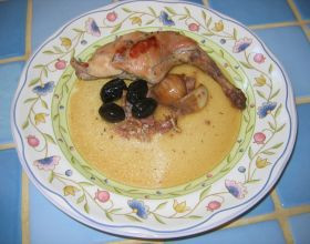 Lapin aux olives et aux senteurs de Provence