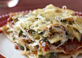 Lasagnes aux courgettes et au chèvre