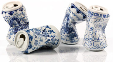 Les canettes en céramique de l&rsquo;artiste Lei Xue, entre tradition et modernité